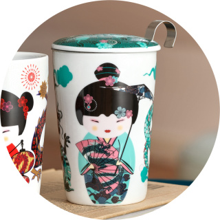 Porcelanowy kubek herbaeve® „Sweet Little Geisha Water”