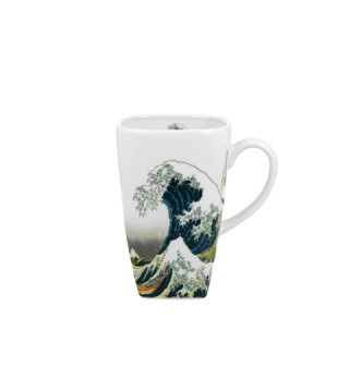 Kubek kwadratowy THE GREAT WAVE inspired by K. Hokusai