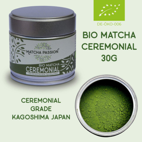 Organic Matcha Ceremonial 30g puszka Organic Matcha Ceremonial 30g puszka